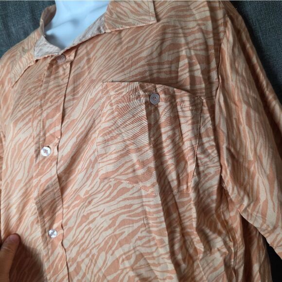 NWT- ALLFENIX Button Down Top - Picture 4 of 11